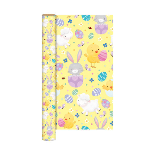 Picture of EASTER WRAPPING ROLL 1.5M - YELLOW